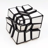 ZePuzzles Squished 3x3x3 Cube with ​White Tiles