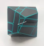 3x3x3 Pentatrap Ghost Cube Blue with Black stickers (Manqube Mod)