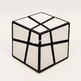 ZePuzzles Squished 2x2x2 Cube with ​White Tiles