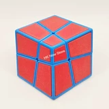 ZePuzzles Squished 2x2x2 Cube with ​Red Tiles