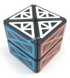 Lee Fisher Cube 2x2x2 Black Body (6 color hollow stickers)