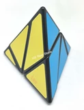Lee 3-axis Mutabilis Pyraminx Black Body (6 color stickers)