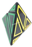 Lee 3-axis Mutabilis Pyraminx Black Body (6 color hollow stickers)