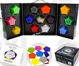 Diansheng Magnetic Gigaminx Ice Colors Full Set Classic Edition (12 pc single color + 1 pc multi-color)