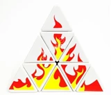 Flame Pyraminx White Body (MOD)