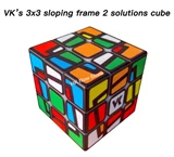 VK 3x3 Sloping Frame Two Solutions Cube